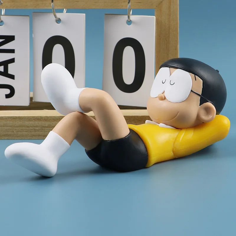 Anime Doraemon Nobi Nobita Sleeping position Action Figure PVC Model statue Toys Doll Car ornament decoration Gifts boxed