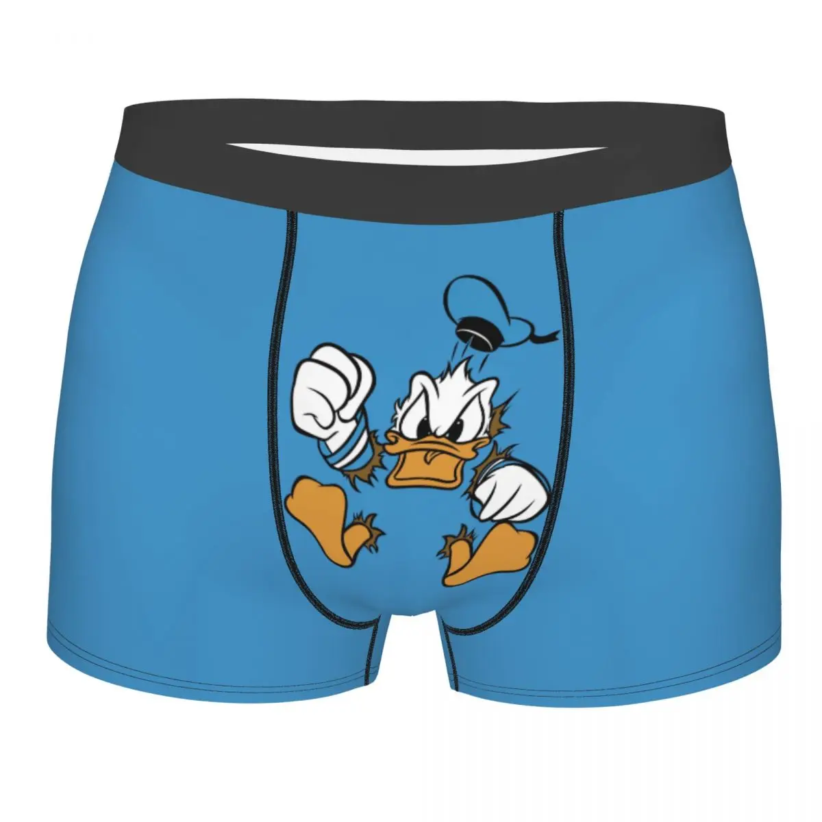 

Пользовательские боксеры с изображением Дональда Дака, мужские забавные трусы с героями мультфильмов, нижнее белье, модные трусы