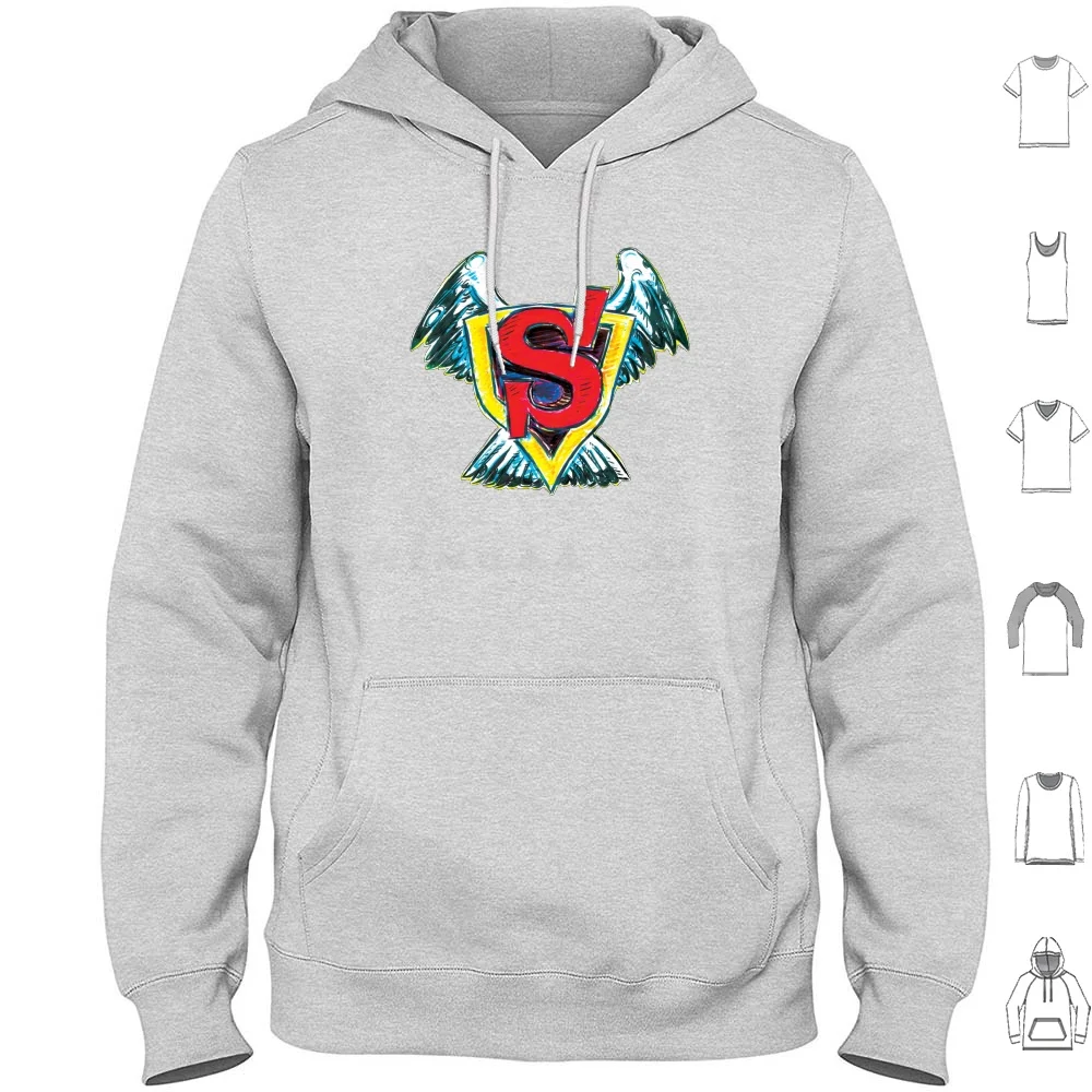 Seagull Man-Logo 1 Hoodies Long Sleeve Superhero Seagull Man Adventure