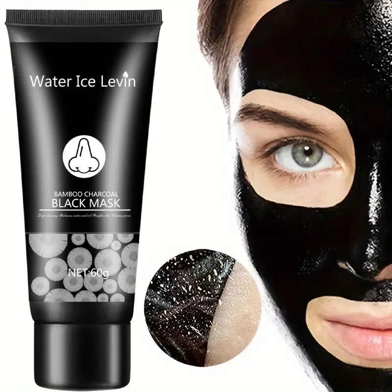 Mascarilla de carbón de bambú, eliminador de espinillas, mascarillas faciales profundas, limpieza profunda, purificación, exfoliación, desagüe negro, cuidado Facial, mascarilla negra