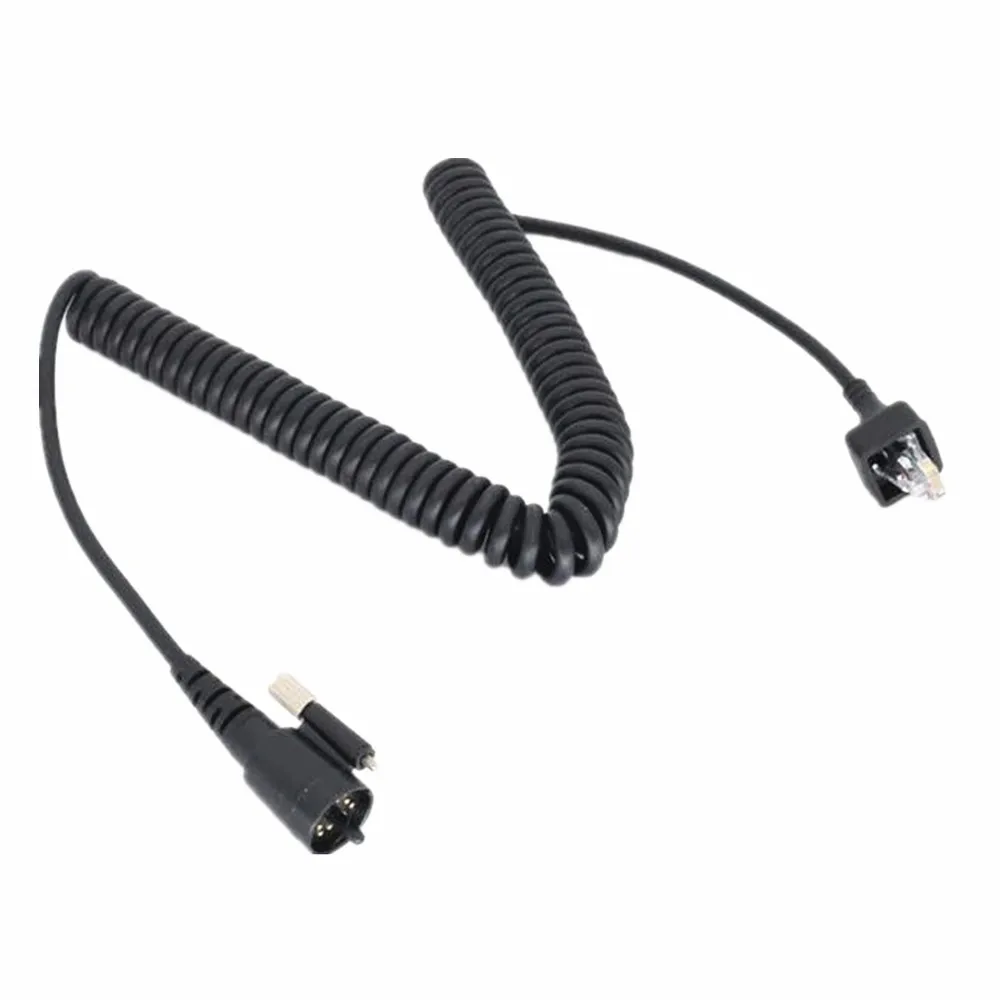 Mic Speaker Cable Flexible Spring Cord Line For Kenwood TK-690 TK-790 TK-890 TK-5710 TK-5810 Radio Walkie Talkie