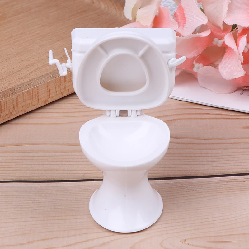 1pc Puppenhaus Miniatur Vintage weiße Toilette Modell Möbel Zubehör für Puppenhaus Bad Dekor Kinder so tun, als würden sie Spielzeug spielen