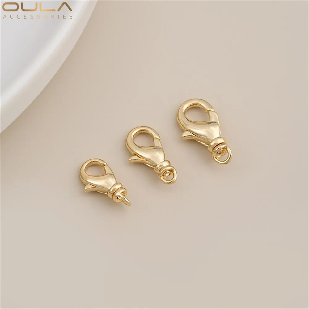 

Universal Rotating Clasp 14K Gold-plated Rotating Lobster Clasp, Diy Handmade Bracelet, Necklace Accessory, End Spring Clasp
