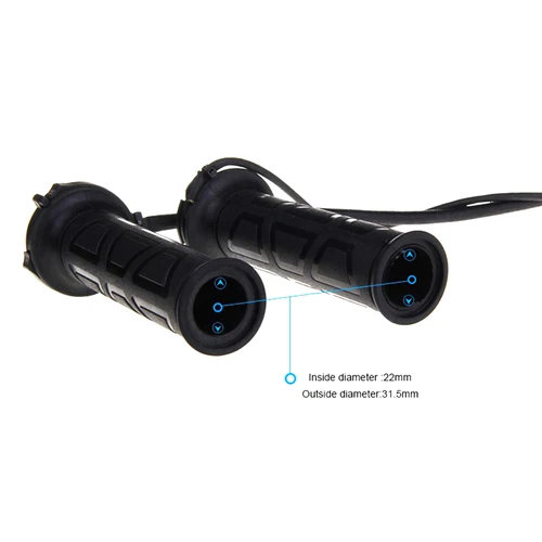 Imagen 2 del producto Empuñaduras calefactadas de mano para motocicleta, calentadores universales de 22mm para ATV, ajuste de temperatura, manillar caliente, novedad