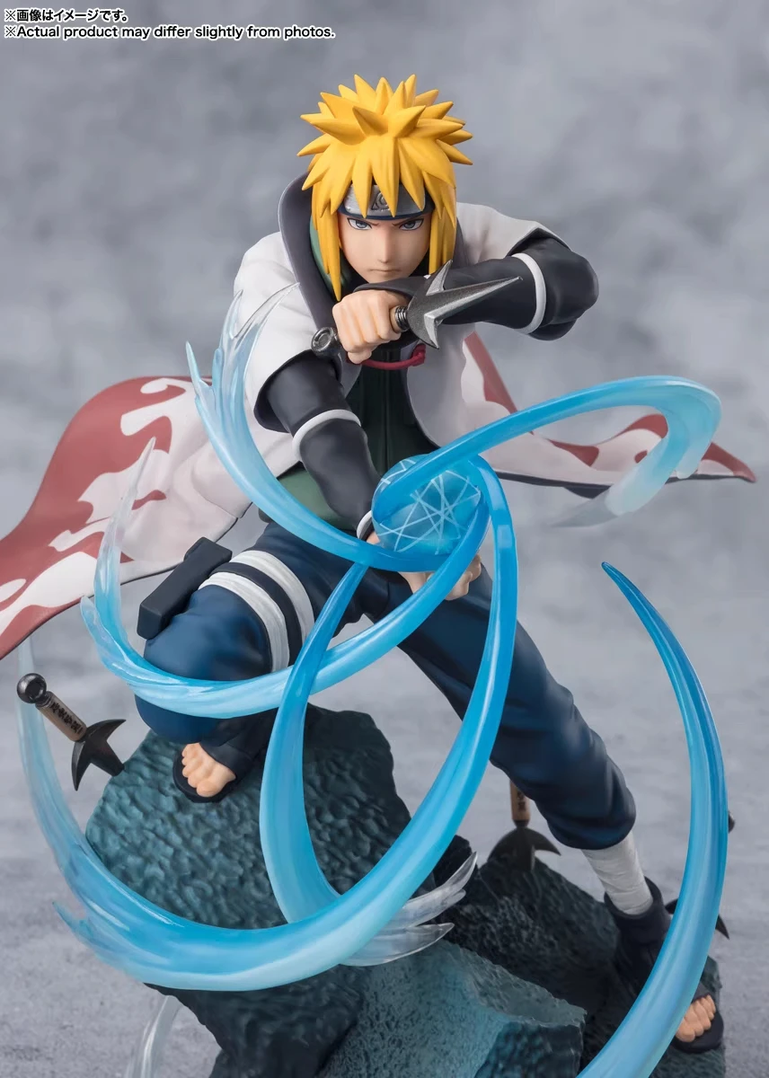 In Stock Bandai Naruto Figuarts Zero Namikaze Minato Spiral Maru Anime Peripheral Figurines Gift