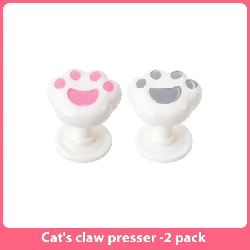 2pcs flush button toilet head cute cat paw toilet press tool toilet auxiliary press tool