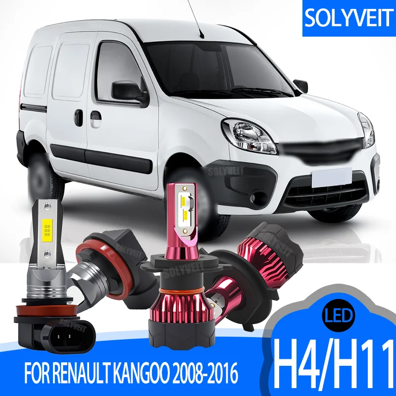 

Quick Fit LED H4 H11 Headlight Fog Light Bulbs Easy Swap Design FOR Renault Kangoo 2008 2009 2010 2011 2012 2013 2014 2015 2016