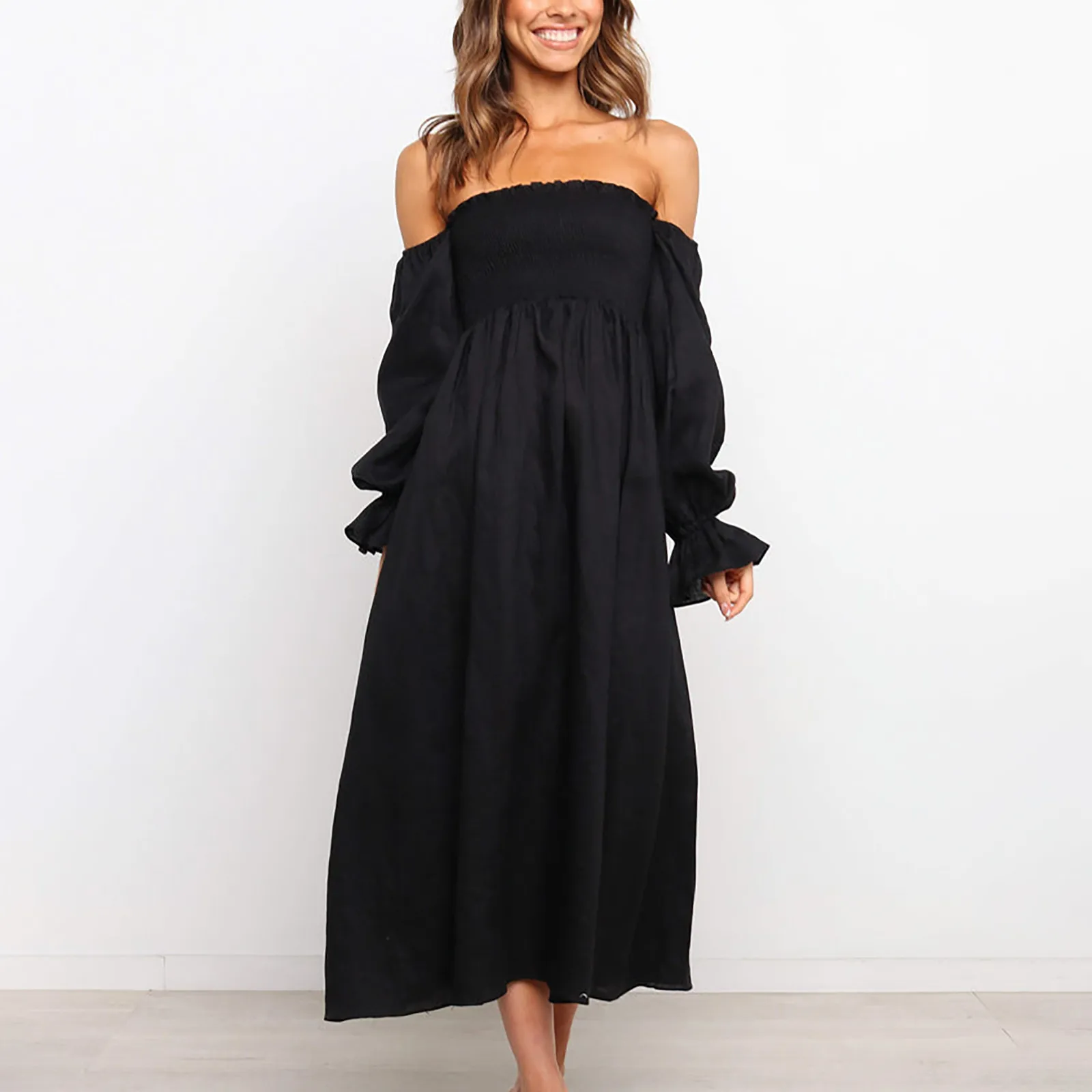 Woman Dresses Elegant Off Shoulder-Dress Luxury Y2k Long-Dresses Beach Party Chic Dress Gown One-Piece Female Secret-Clothes