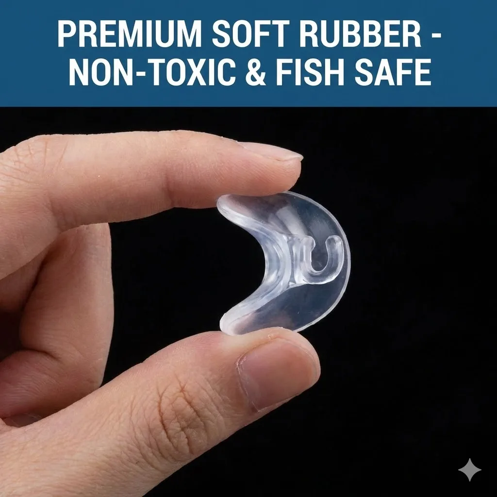 30/50 Stück transparente Aquarium-Saugnäpfe für Luftschläuche, starke Halterungen für Aquarienschläuche, 4/6 mm Sauerstoffrohrklemmen, Zubehör – Detail 4