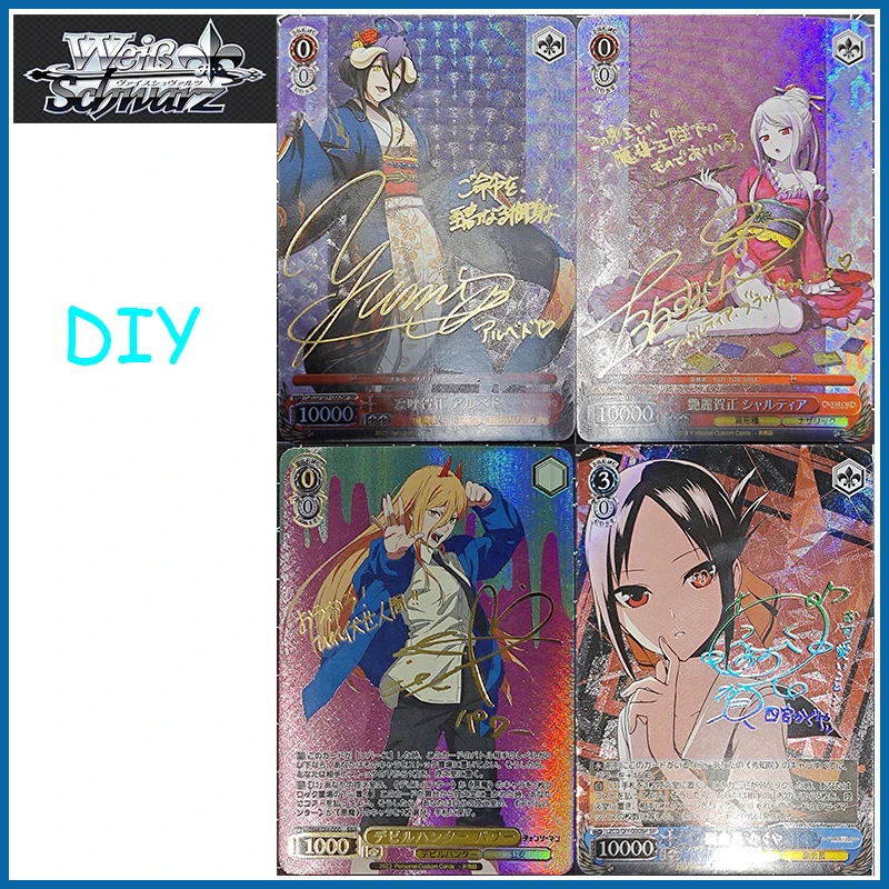 Anime Goddess Story Weiss Schwarz DIY ACG Albedo Shinomiya Kaguya Rei Boy Play Toys carte da collezione regali di compleanno di natale