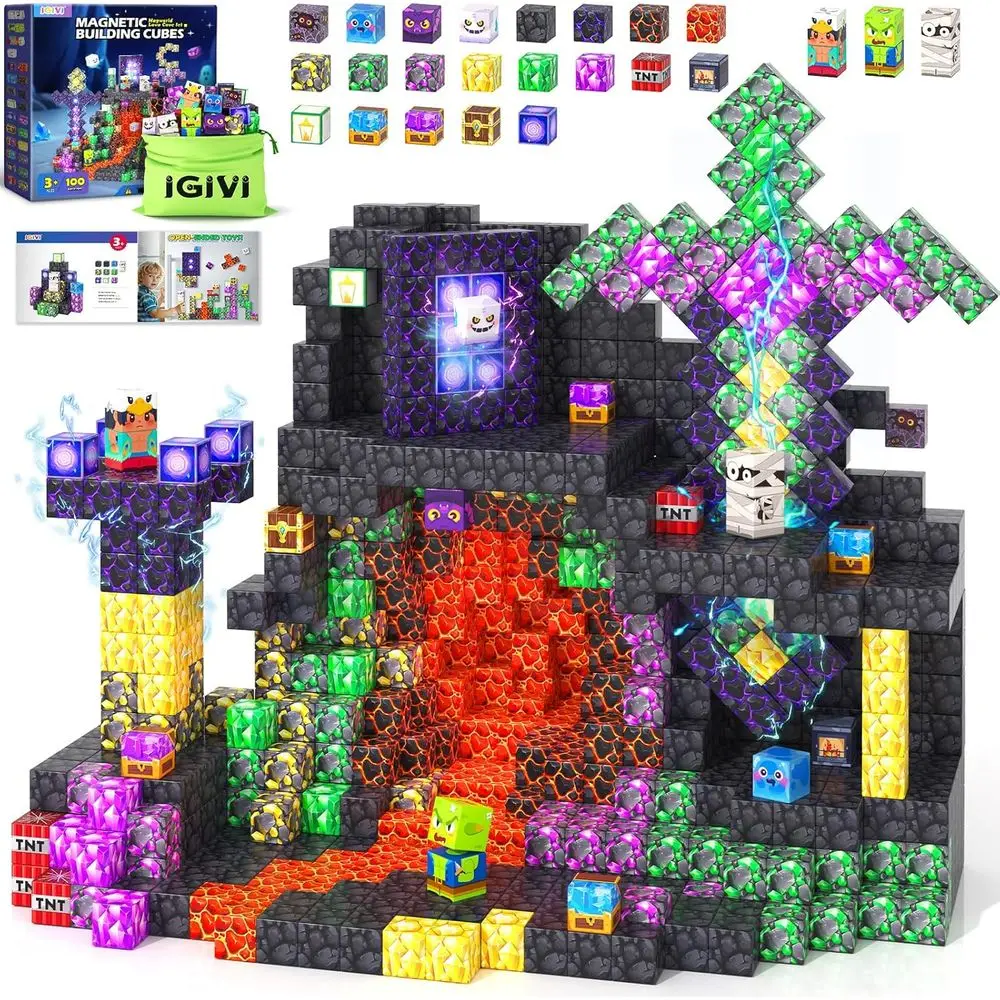 STEM Magnetic Building Sets for Kids, Ages 4-12, Educational Toys for Boys and Girls, Perfect Gift for Toddlers' Birthdays