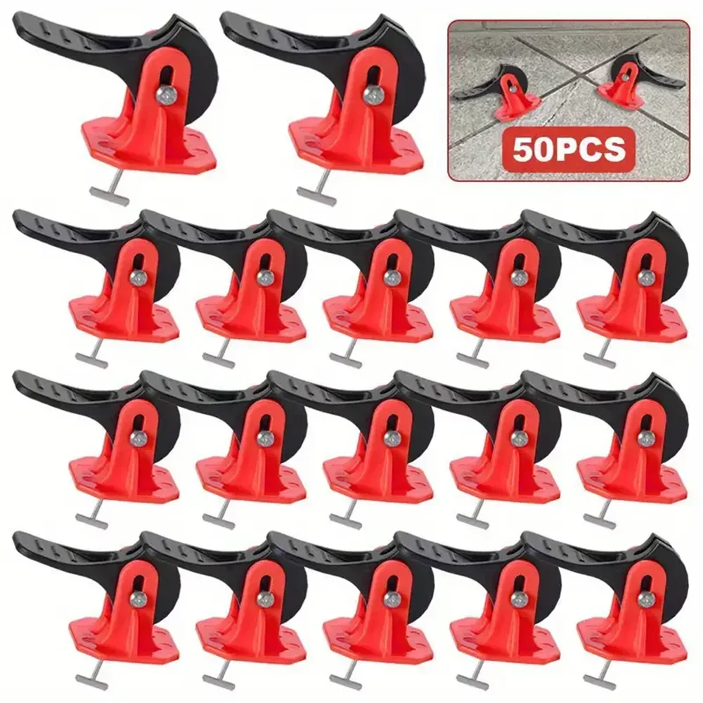 Tile Leveling System Reusable Tile Spacers Levelers Spacers with Replaceable Steel Pin for 8-13mm Tile