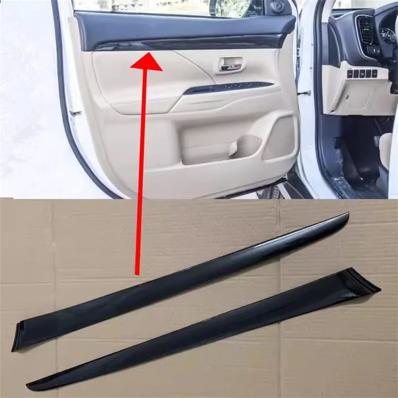 For Mitsubishi Outlander 2013-2021 Door Panel Bright Strip Inner Edge Decorative Strip Front Door Decorative Sticker Car Styling