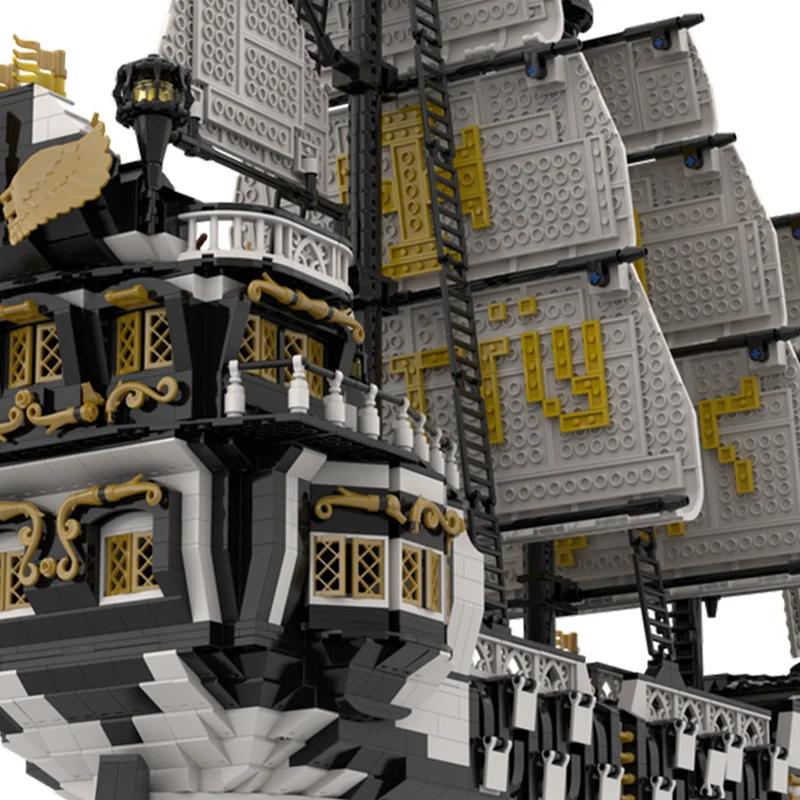 4363pcs MOC St Michael s Galleon Boated Model Building toy blocks Assemble creative Christmas gifts idea Education Brick Kids