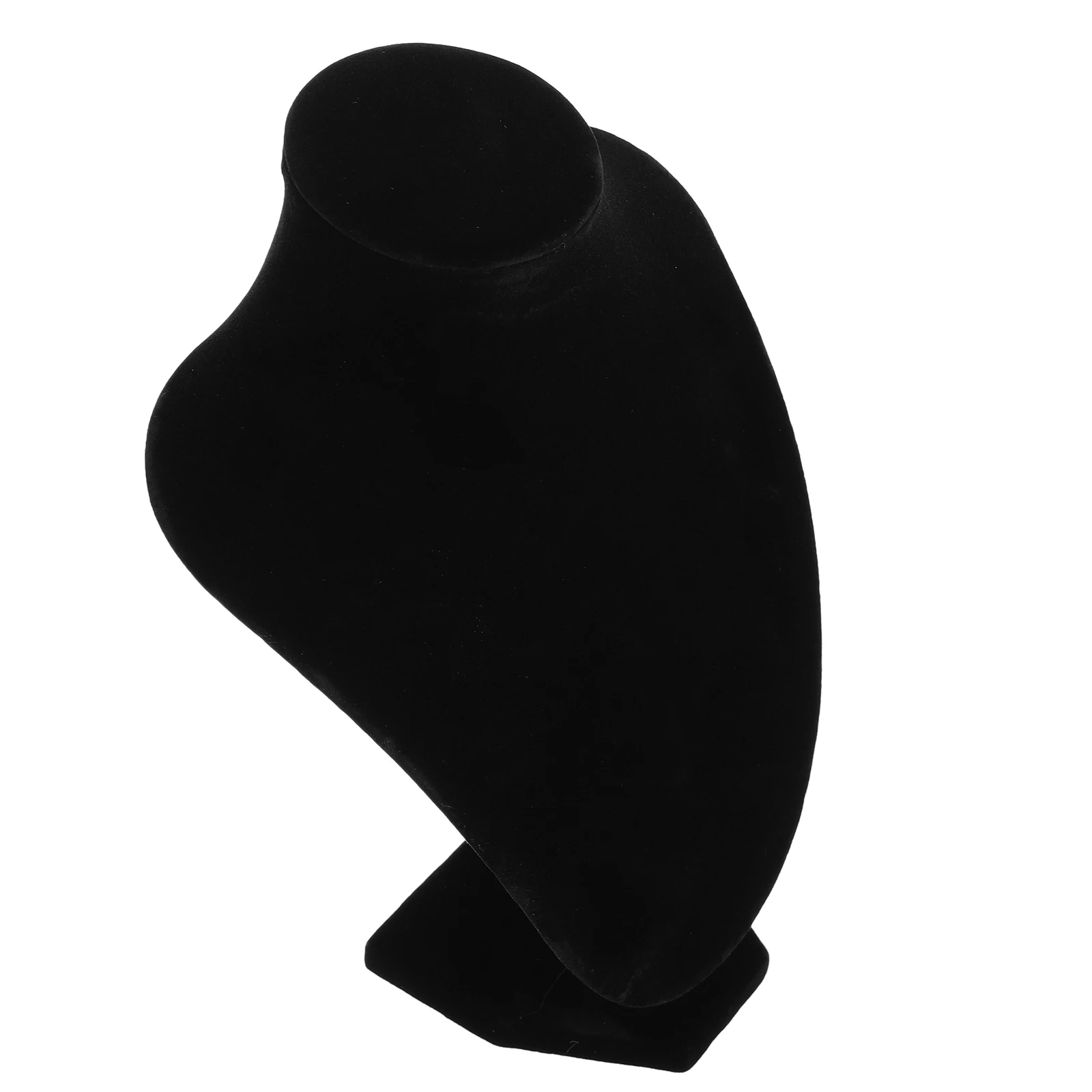 

Jewelry Display Necklace Holder Black Jewelry Mannequin Bust Stand for Selling Retail Exhibition Necklace Display Stand