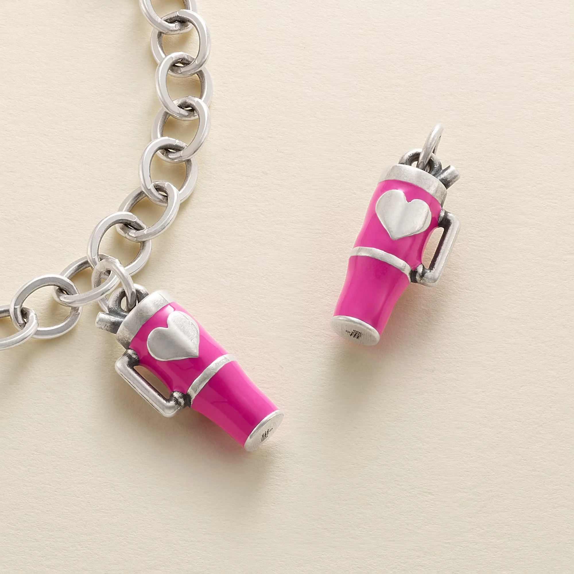 S925 sterling silver James Avery Enamel Love My Cup Charm