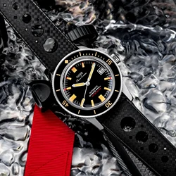 Thorn T006 Vintage Watch 50-Fathoms Titanium Case PT5000 Movement 20ATM Waterproof Sapphire Glass Luminous 38mm Diver Watches