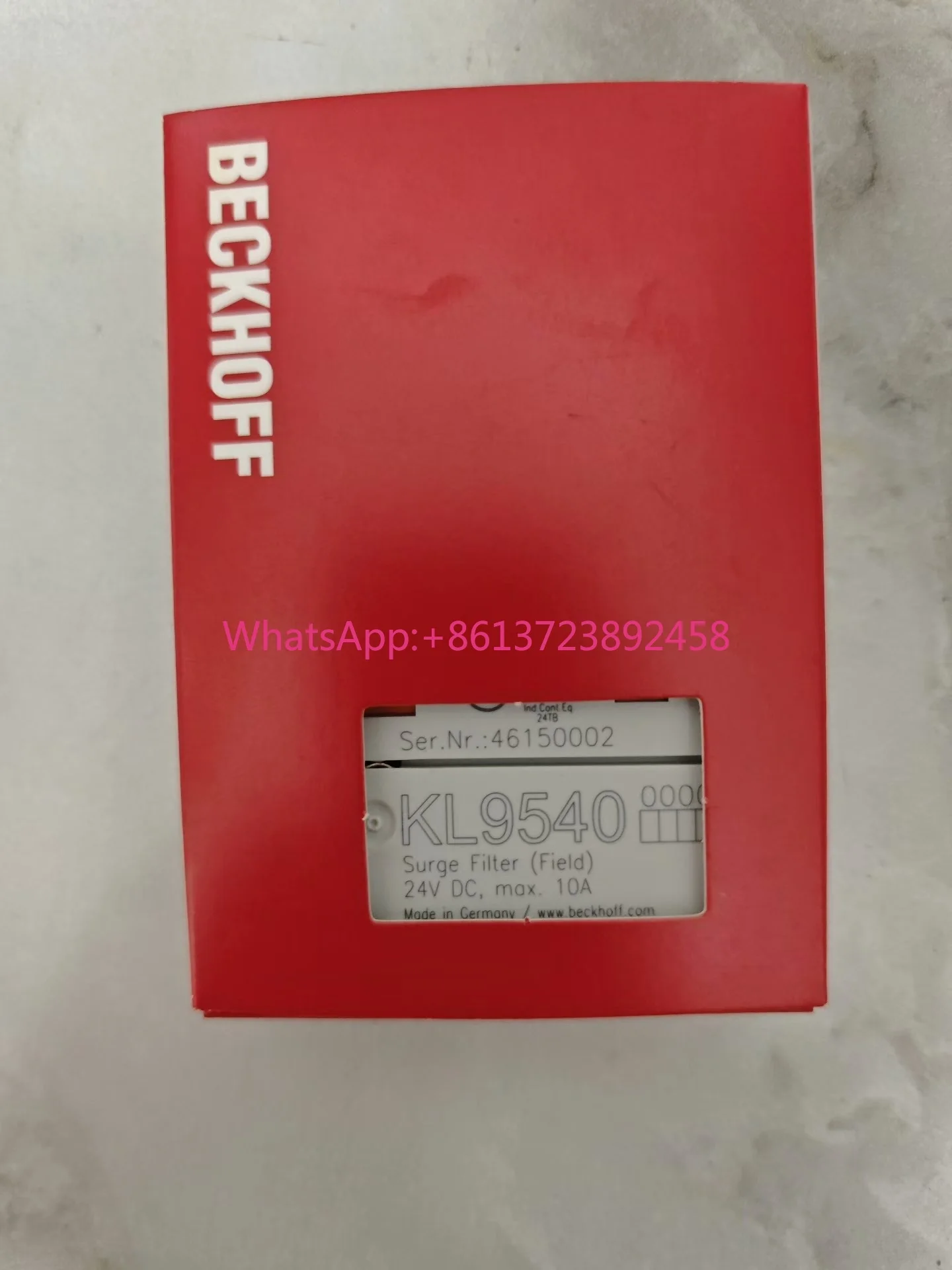 

Beckhoff KL9540 surge protector, brand new original genuine, 24V DC power supply,