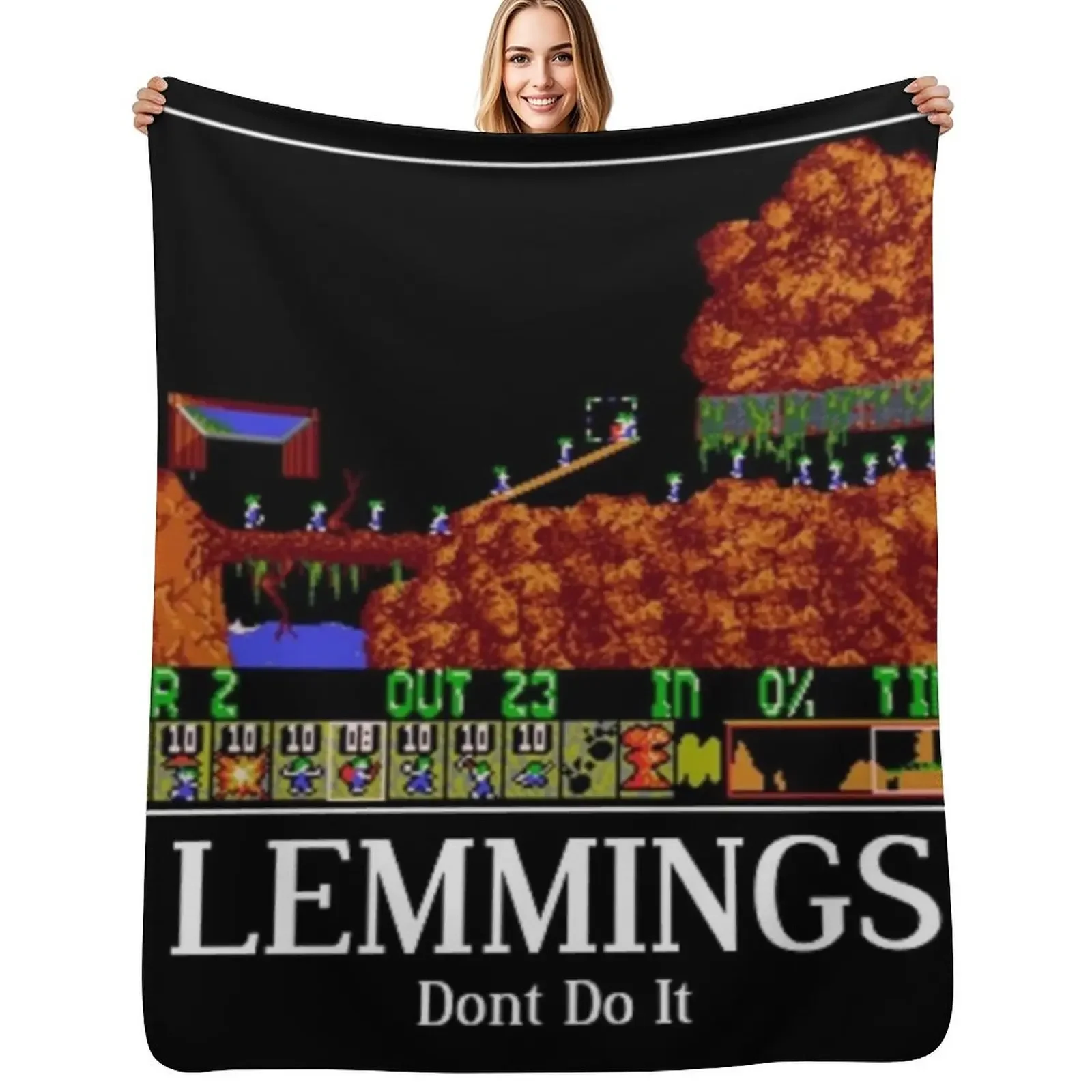 Брошюра Last Lemming с принтом, тонкий плед для дивана