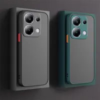 Shockproof Armor Matte Case For Xiaomi POCO C65 C61 X6 F5 X5 M6 Pro 4G F3 Soft TPU Bumper Clear Hard PC Cover Capas