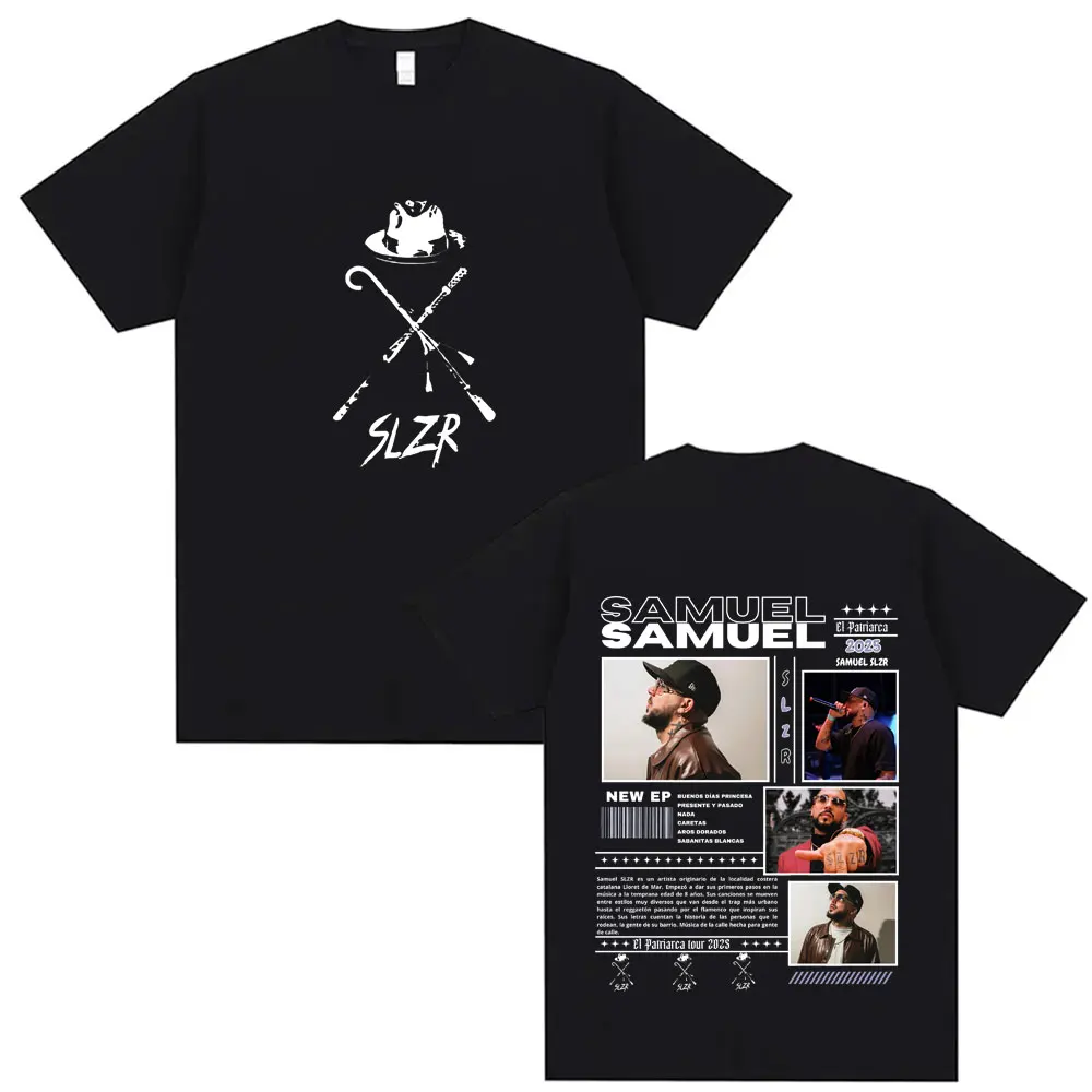 2026 Rapper Samuel Slzr Tour T Shirts Men Women Hip Hop Pop Music T-shirts Harajuku Gothic Style Casual  Oversized T Shirt