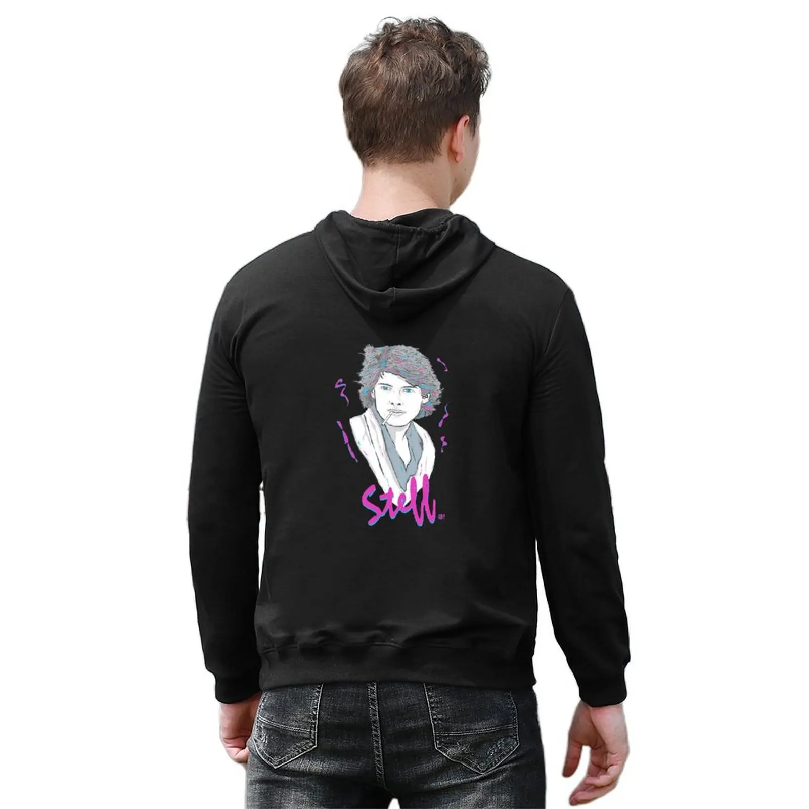 Pretty In Pink - Steff Hoodie جرافيك تي شيرت رجالي معطف رجالي ملابس رجالية يرتدي الرجال هوديي