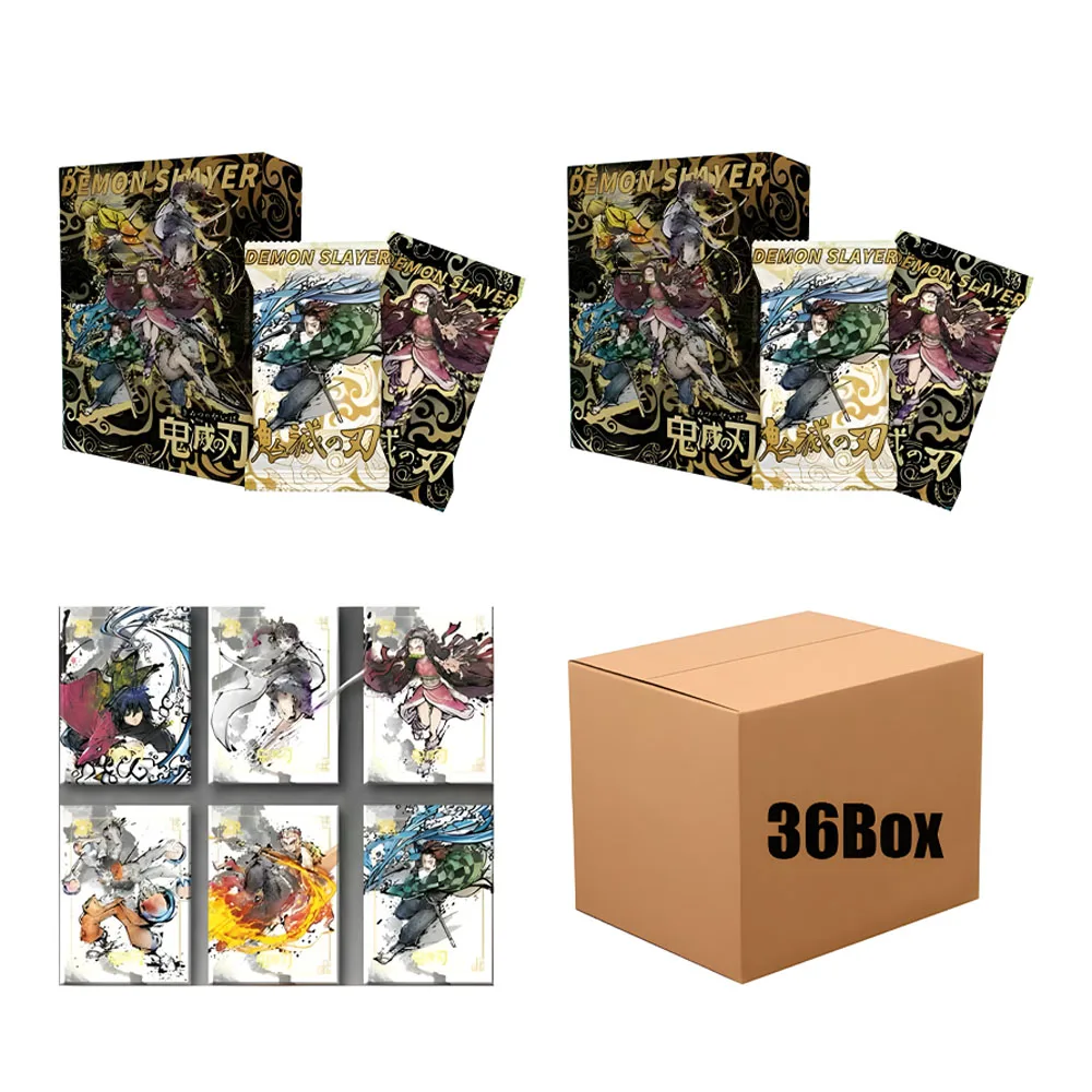 New Demon Slayer Collectible Cards ox Shinobu Nezuko Mitsuri Booster Box TCG Hobby Gift Kids Toys Christmas Gift