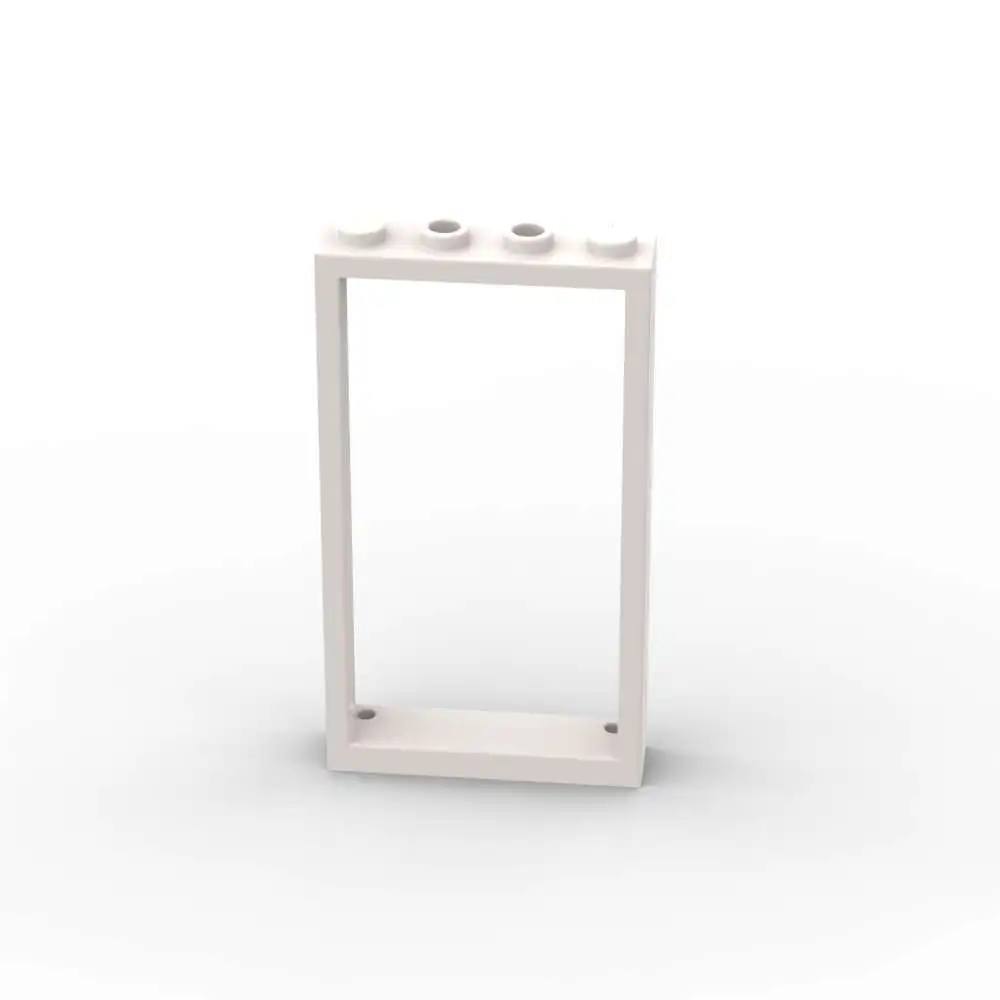 MOC 10 قطعة خياطة 60596 مع 2 ثقوب الطوب إطار الباب 1x4x6 بنة الجسيمات المرح العامة لتقوم بها بنفسك لعبة خاصة الأطفال هدية