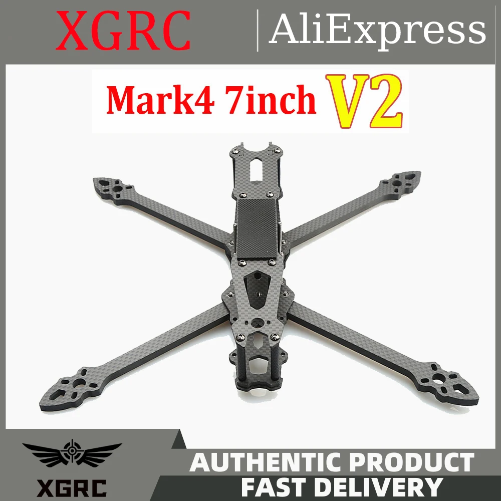 

Mark4 V2 Mark 4 7inch 295mm Arm Thickness 6mm 3K Through Rack HD Drone FPV Racing Carbon Fiber Bracke Freestyle Frame Kit