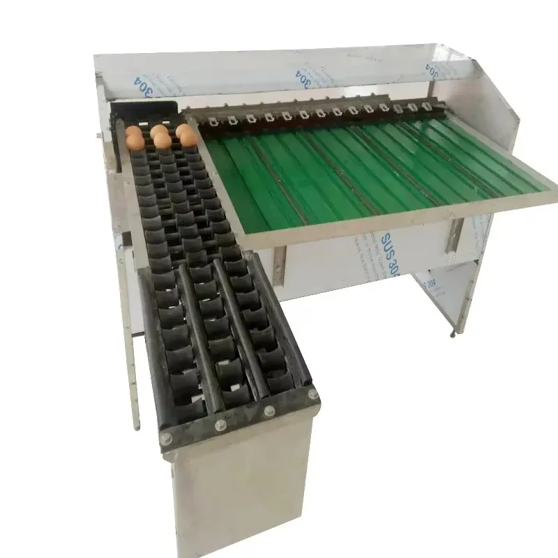 Egg Sorting Machine Commercial Table Grader 5400 Eggs/H Stainless Steel Weight Sorter for Farm Custom