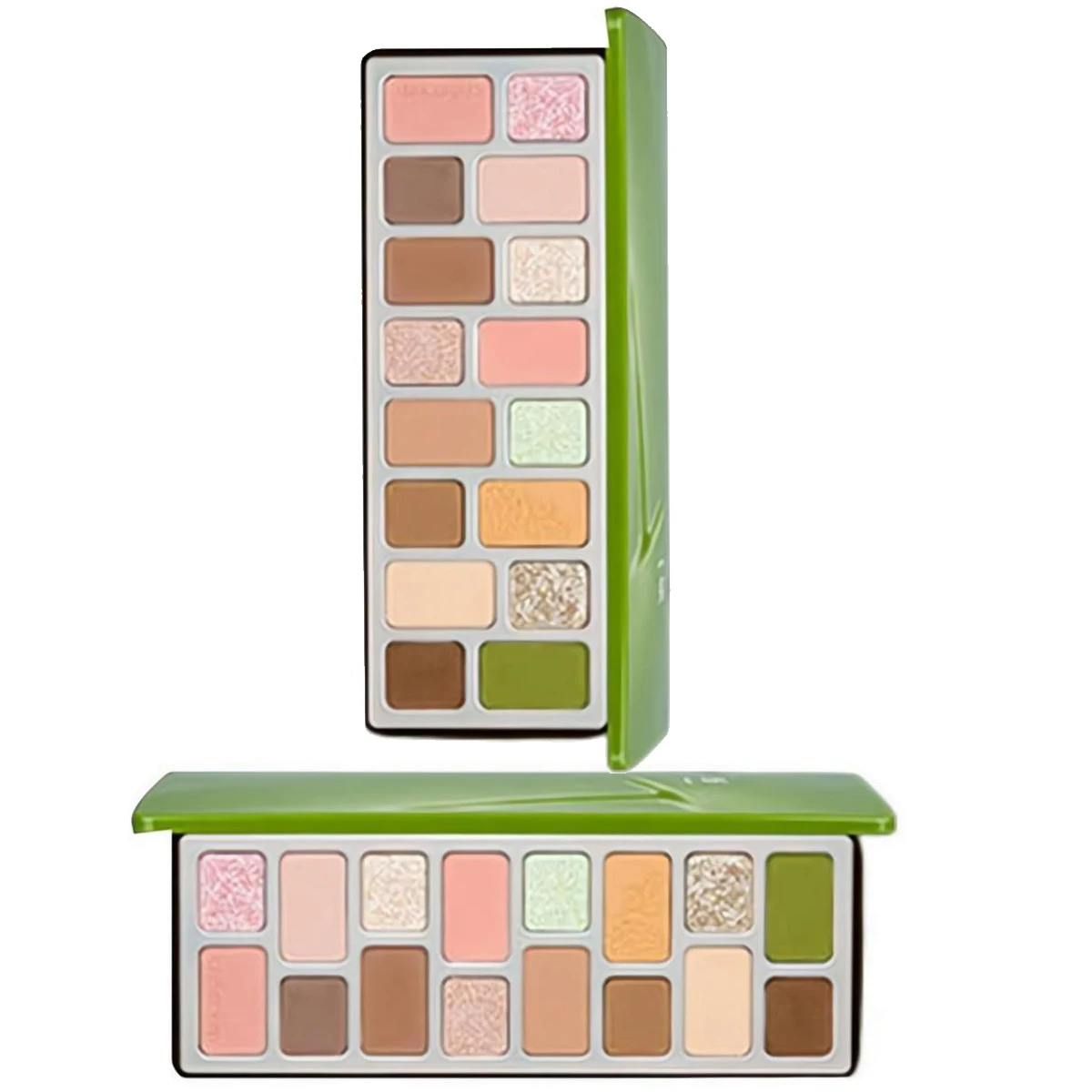Paleta de Sombras de Ojos de 16 Colores, Paleta de Sombras de Ojos Mate, Metálicas, Brillantes y con Purpurina, en Tonos Rosa, Marrón, Azul Vaquero, Multicolor y Smoky