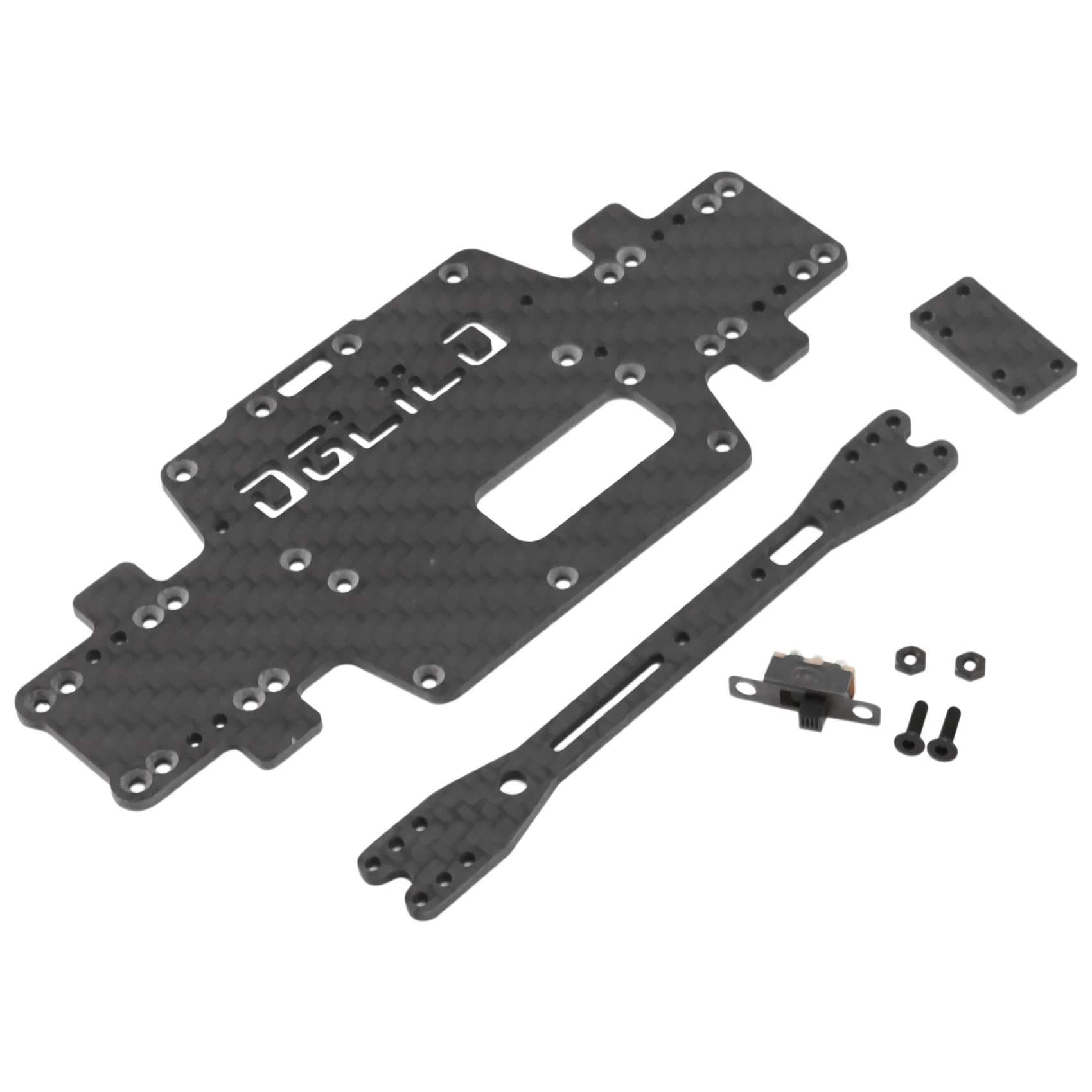 

AC22 For K969 K979 K989 K999 P929 P939 1:28 RC Car Spare Parts Upgraded Carbon Fiber Chassis Car Bottom Low Body Shell