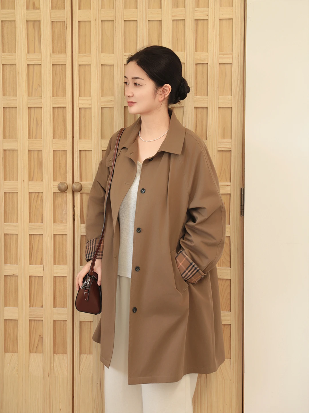 

Casual Cotton Linen Women's Long Coat Spring New Sle Street Faion Thiened Long Sve Square Collar Single Button Closure