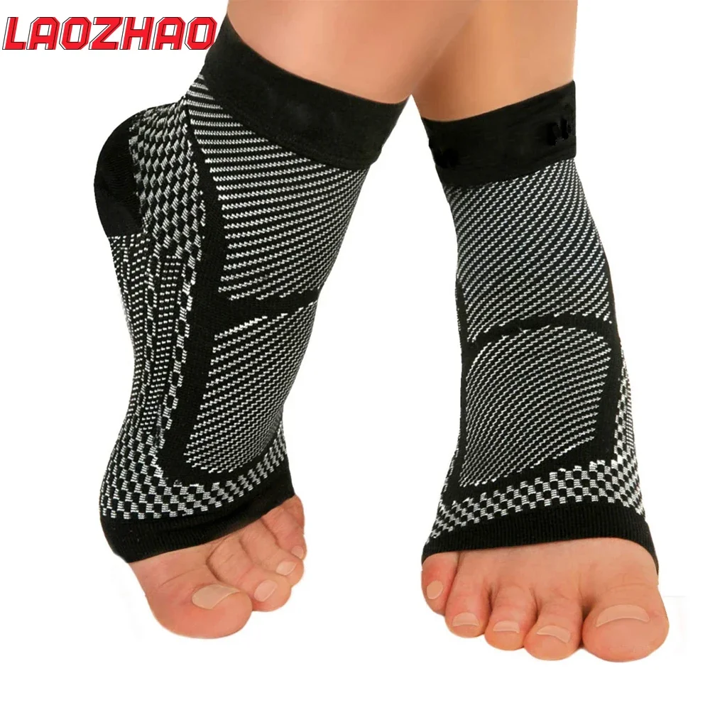 1Pair Nano Socks Neuropathy Socks Compression Sleeve For Ankle Swelling,Plantar Fasciitis,Neuropathy - Nano Brace For Women Men