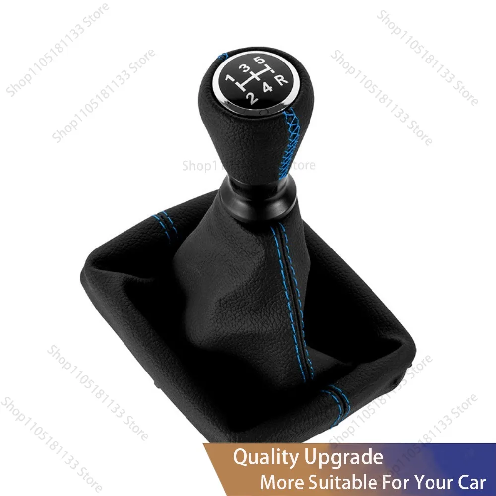 Para Peugeot 206 406 perilla de palanca de cambios polaina cubierta de bota funda de Collar palanca de cambios mango palo pluma marco Base