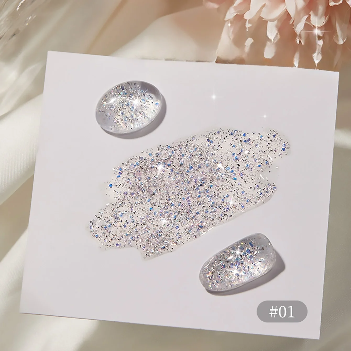 1-16pcs PSK Bubble Iced Tea Series Sequin Gel Nail Polish Summer Popular Super Flash Summer Whitening Phototherapy Gel Nail Art