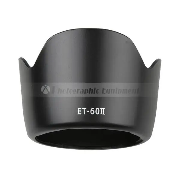 Camera lens hood ET-60 II Petal Bayonet for Canon EF 75-300mm F/4-5.6 III & EF-S 55-250mm f/4-5.6 IS Lens