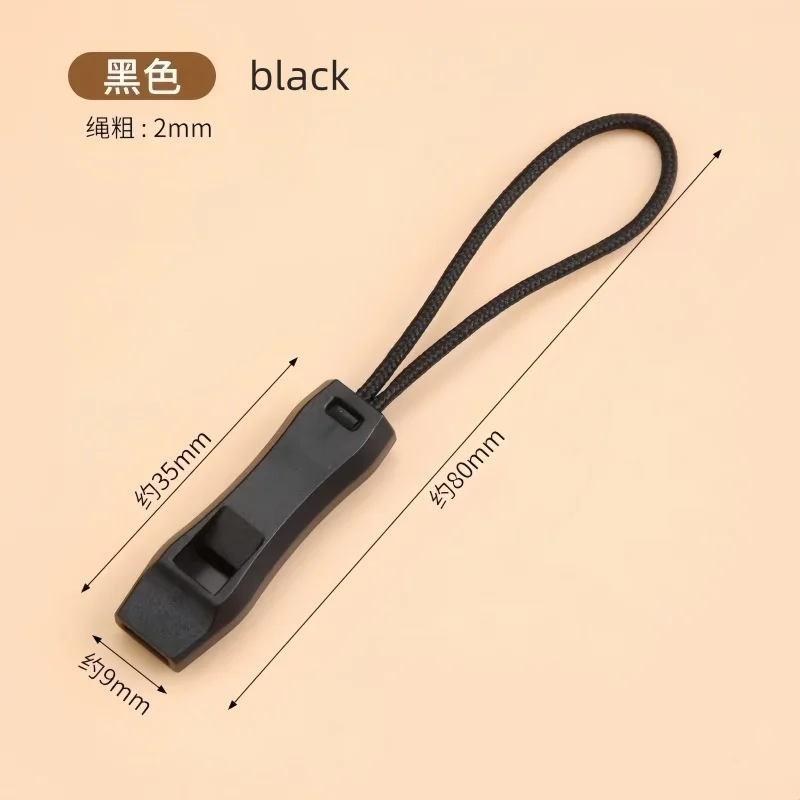 5pcs Mixed Color Emergency Whistle Rope, Outdoor Safety Whistle Lanyard for Camping Hiking Backpack Jacket Zipper Pull