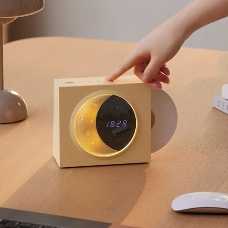 

Lanyue smart Bluetooth speaker, desktop clock decoration, a holiday birthday gift for friends or partners.