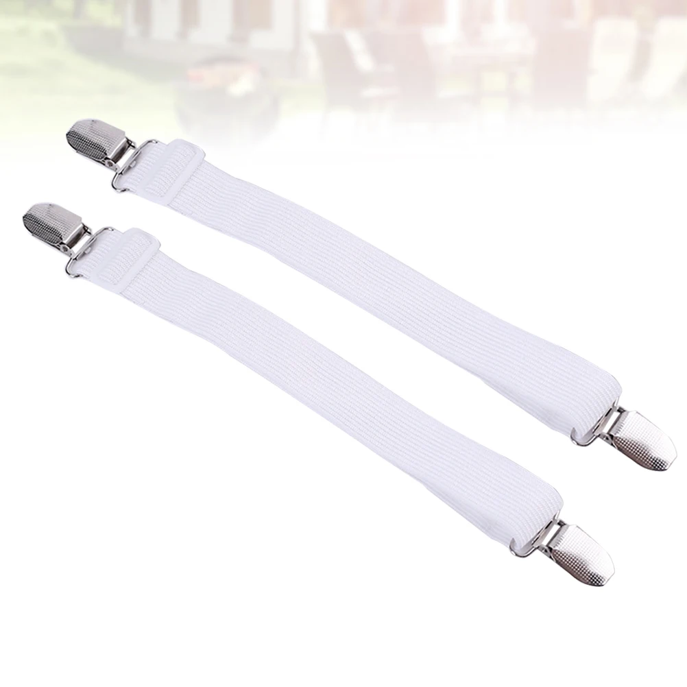 

4Pcs Bed Sheet Holder Multiuse Elastic Fasteners 35Cm-100Cm Stretchable Strong Tension Clips for Sheets Mattress Covers Organize