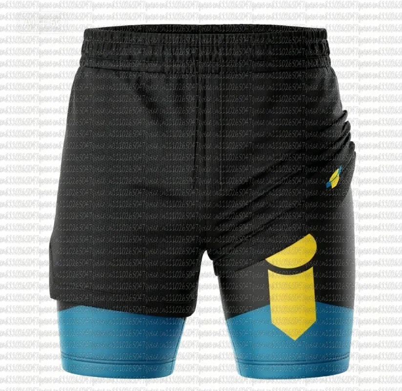 Men's 2-in-1 Performance Shorts Rash Guard for BJJ Boxing MMA Summer Running Compression Training Yoga GYM Sports