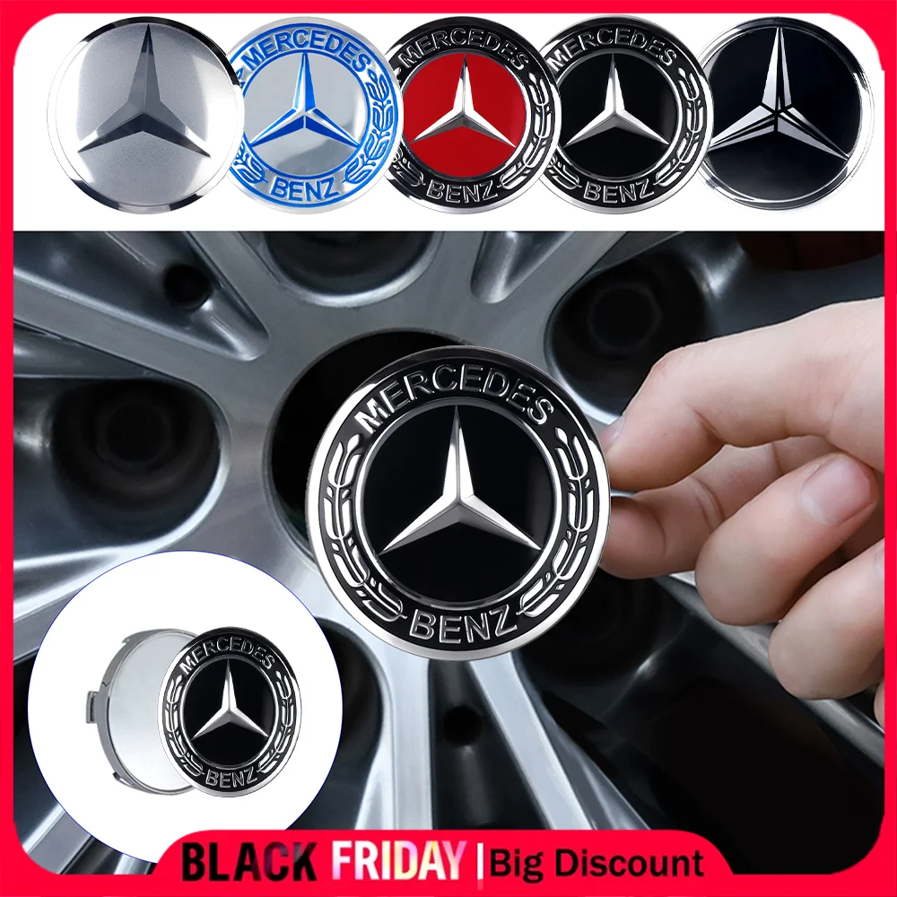 56/60/63/65/68MM Car Wheel Center Cover Sticker Hub Cap for Mercedes Benz AMG A B C D M S R G Class GLK GLA CLA GLB GLC W108