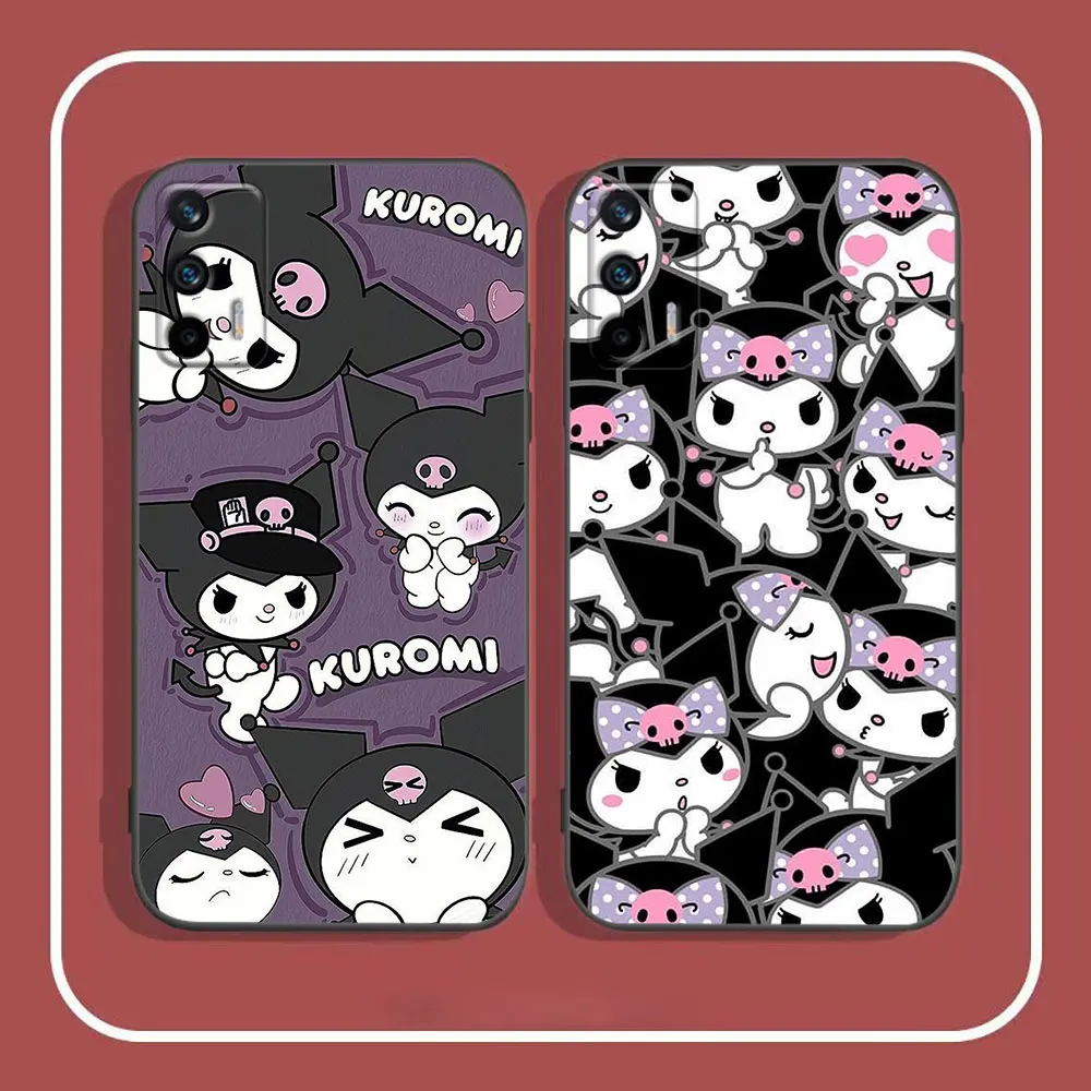 Cartoon Kuromi Cute Case For Realme C55 C53 C35 C33 C31 C30 C21Y C21 C20 C15 C12 C11 Narzo 50 50I 50A GT Neo 2 2T Pro Cover Capa