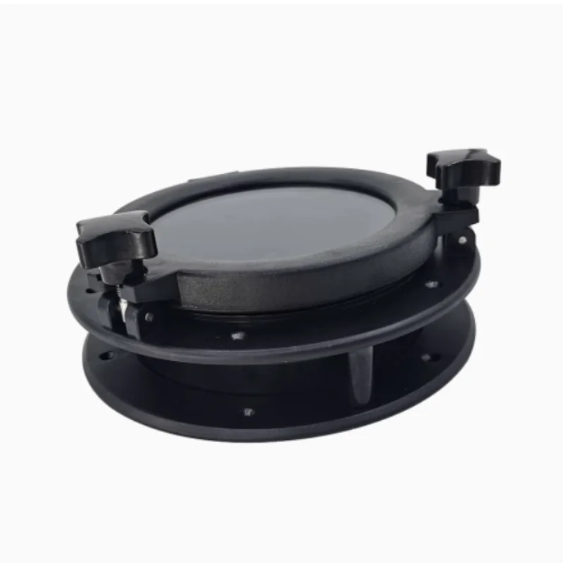 ISURE MARINE 블랙 원형 포트 창 방폭 요트 선박 포트 창 채광창 장식 창 선박 액세서리