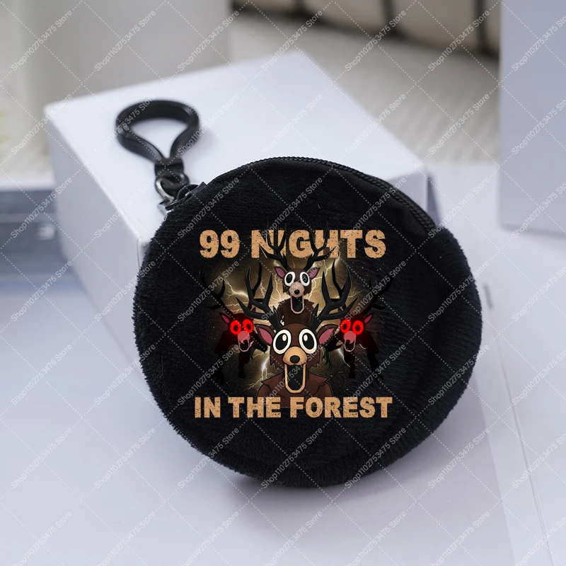 Game 99 Nights in The Forest Anime Plush Wallet Children Cartoon Coin Purse Boy Storage Pouch Accessories Money Bag Xmas Gifts