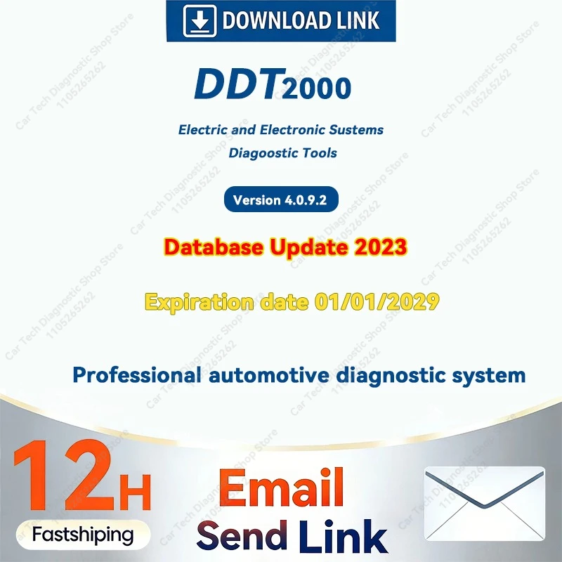 DDT2000 4.0.9.2 + Bases 2023 Professional automotive Diagnostic Data Tool deep diagnostics For Renault/Dacia/Nissan vehicles