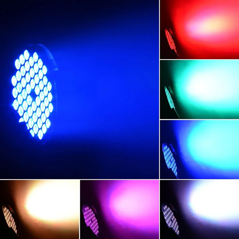 Stage Lighting 54x3W RGBW Full Color LED par light Disco Party Club Bar Concert DMX512 LED wash effect light Stage event show