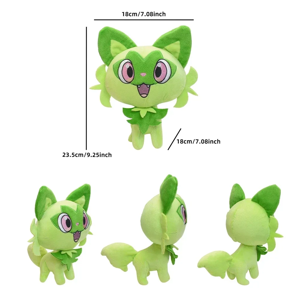 Neues Pokemon Plüschtier Alolan Vulpix Ninetales Sprigatito Mimikyu Cubone Porygon Garchomp Lapras Porygon Gefüllte Peluche Puppe