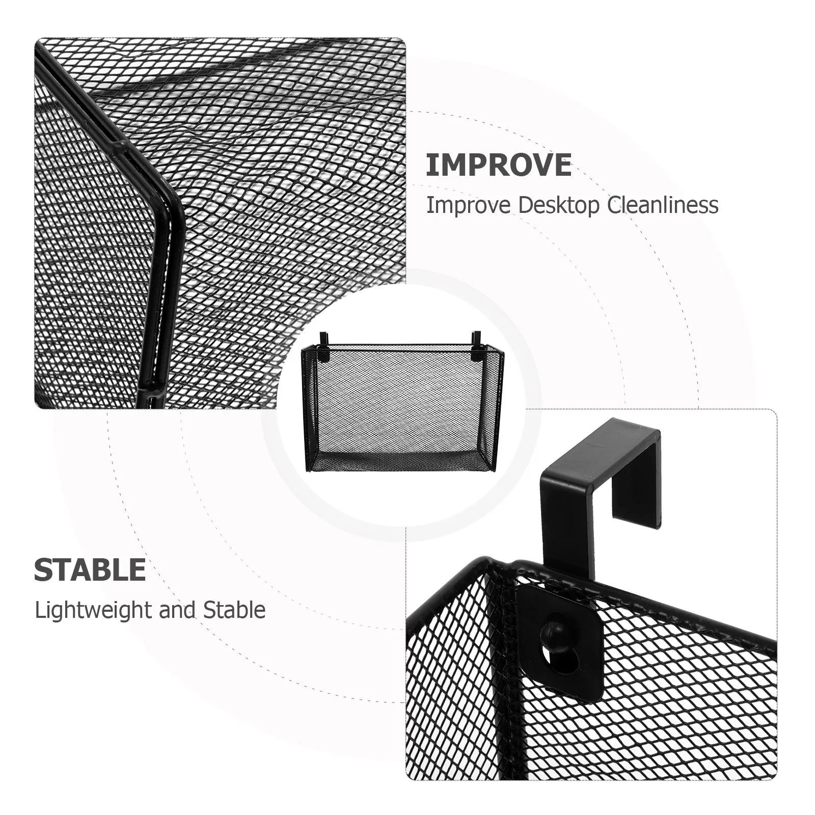 Desk Screen Divider Organizer Hanging Office Hooks Cubicle Wall Storage Shelf Space Saving Over Partition Desktop Organizer