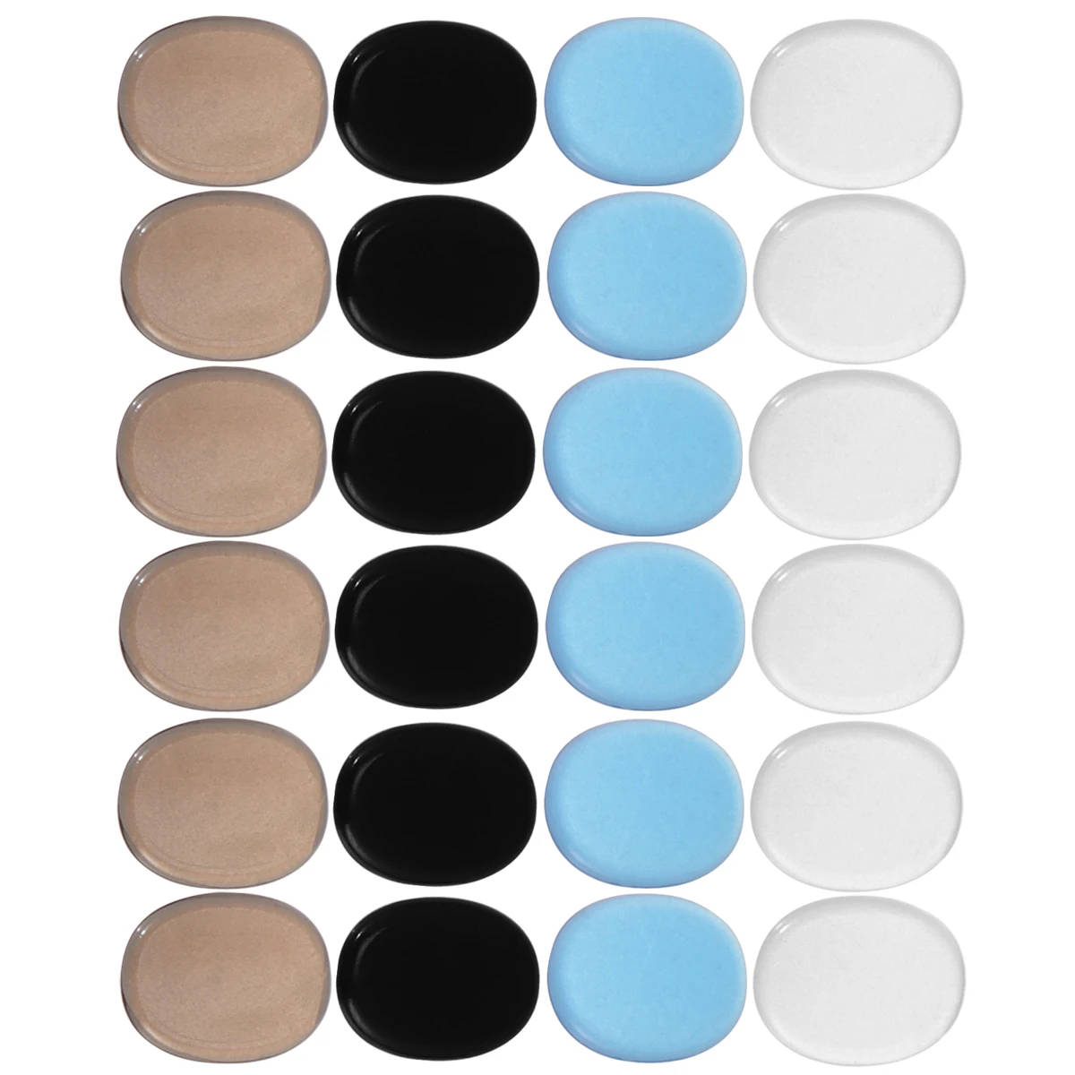 

24 Pcs Drum Mute Pad Gel Damper Electronic Self-adhesive Mat Silicone Snare Travel